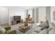 Cozy living room featuring modern furniture, natural light, and stylish decor at 6038 Jensen View Ave, Apollo Beach, FL 33572