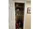 Storage closet with shelves at 8728 Mallard Reserve Dr # 103, Tampa, FL 33614