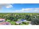 Aerial shot of the home surrounded by lush greenery and neighboring houses at 18392 Poston Ave, Port Charlotte, FL 33948