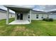 This image displays the patio of the property, highlighting its size and connectivity to the home at 17130 11Th Ter E, Bradenton, FL 34212