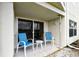 Outdoor patio featuring comfortable seating, a small table, and a scenic view at 6151 Bahia Del Mar Blvd # 125, St Petersburg, FL 33715