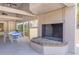 Exterior view of the community fireplace and covered seating area at 5151 Puritan Cir # 1022, Tampa, FL 33617