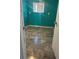 Bright teal room featuring tile flooring and natural lighting at 1009 Kenmore Dr, Brandon, FL 33510