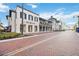 Upscale commercial area features modern buildings and a distinctive brick-paved street at 11330 Burgundy Dr, Venice, FL 34293