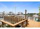 Water view of community dock with boat parking at 10365 Paradise Blvd # 21, Treasure Island, FL 33706