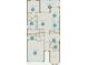 Detailed floor plan of the home layout showing room dimensions and features at 14553 Eagle Branch Dr, Nokomis, FL 34275