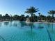 A large community pool with a waterfall feature and plenty of poolside seating at 14553 Eagle Branch Dr, Nokomis, FL 34275