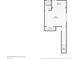 Floor plan of lower level showing office, balcony, bathroom, and closet at 1061 Pinellas Bayway S, Tierra Verde, FL 33715