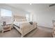 Bright bedroom showcasing carpet, a comfortable bed, and natural light at 3255 Hilltop Cir, Bradenton, FL 34211