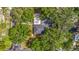 Aerial shot shows a mature tree canopy providing shade over the home and yard at 4202 W Bay Vista Ave, Tampa, FL 33611
