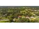 Expansive aerial view of a home nestled amidst lush trees and greenery, offering a serene and private setting at 4401 W Sam Allen Rd, Plant City, FL 33565