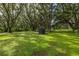 Expansive backyard featuring mature trees providing ample shade and a well-maintained lawn at 4401 W Sam Allen Rd, Plant City, FL 33565