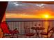 Oceanfront balcony with sunset view at 15000 Gulf Blvd # 1104, Madeira Beach, FL 33708