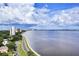 Aerial view showcasing waterfront property and cityscape views at 2900 Bay To Bay Blvd # 1502, Tampa, FL 33629