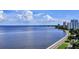 Panoramic aerial view of the coastline, roads, and high-rise buildings at 2900 Bay To Bay Blvd # 1502, Tampa, FL 33629