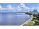 Aerial view of waterfront homes and scenic coastal landscape at 2900 Bay To Bay Blvd # 1502, Tampa, FL 33629