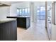 Modern kitchen with water views, island, and stainless steel appliances at 2900 Bay To Bay Blvd # 1502, Tampa, FL 33629