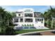 Beautiful backyard with a sparkling pool, lounge chairs and a covered patio area at 2417 S Dundee St, Tampa, FL 33629