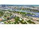 Property location shown in an aerial view, near the water at 85 Davis Blvd # B, Tampa, FL 33606