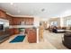 Spacious kitchen with stainless steel appliances and an island at 320 Ibisview Lane # 33572, Apollo Beach, FL 33572