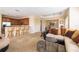 Open living area with sectional sofa and multiple end tables at 320 Ibisview Lane # 33572, Apollo Beach, FL 33572