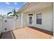 Private brick patio with gated access at 320 Ibisview Lane # 33572, Apollo Beach, FL 33572