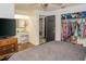 Spacious Primary bedroom with large closet and ensuite access at 3736 Lado Dr, Wesley Chapel, FL 33543