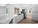 Modern kitchen with stainless steel appliances and white cabinets at 2510 Sheila Ln, North Port, FL 34286