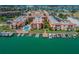 Aerial view of the community and marina at 8901 Blind Pass Rd # 228, St Pete Beach, FL 33706