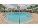 Large community pool and pool house offer a wonderful place for recreation and relaxation at 2220 Kings Palace Dr, Riverview, FL 33578
