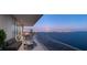 Stunning balcony overlooking city and water views at night at 3015 S Ysabella Ave # Ph 3104, Tampa, FL 33629