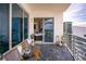 Private balcony with access to bedroom and city views at 449 S 12Th St # 2405, Tampa, FL 33602