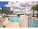 Inviting pool with steps and a nearby clubhouse at 449 S 12Th St # 2405, Tampa, FL 33602