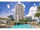 Luxury high-rise building with a resort-style pool and waterfall at 449 S 12Th St # 2405, Tampa, FL 33602