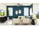 Open living area with comfortable seating, large windows, and a neutral color palette at 32106 Powderpuff Mimosa Dr, San Antonio, FL 33576