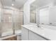 Bathroom with a shower, toilet and modern vanity at 6007 Gillot Blvd, Port Charlotte, FL 33981