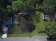 Aerial view of a vacant lot with a cleared area at 6109 Adams St, Gibsonton, FL 33534