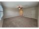 Spacious bonus room with carpet and ceiling fan at 16320 Hyde Manor Dr, Tampa, FL 33647
