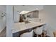Kitchen with breakfast bar and seating for three at 17980 Gulf Blvd # 205, Redington Shores, FL 33708