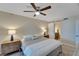 Bedroom with a queen-size bed and en-suite bathroom access at 17980 Gulf Blvd # 205, Redington Shores, FL 33708