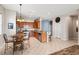 Eat-in kitchen with wood cabinets and a breakfast nook at 3001 Silvermill Loop, Land O Lakes, FL 34638