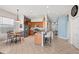 Kitchen with stainless steel appliances and an island with seating at 3001 Silvermill Loop, Land O Lakes, FL 34638