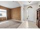 Inviting entryway with tiled floors and neutral wall colors at 3001 Silvermill Loop, Land O Lakes, FL 34638