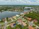 Waterfront home with private pool and lush landscaping at 10301 Manta Way, Tampa, FL 33615
