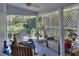 Relaxing screened porch with comfortable seating and plants at 12945 Morris Bridge Rd, Thonotosassa, FL 33592