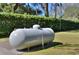 Large propane tank for convenient fuel supply at 12945 Morris Bridge Rd, Thonotosassa, FL 33592