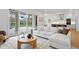 Bright Living Room flows into open Kitchen area and features large sliding doors to the outdoor pool at 4005 W San Rafael St, Tampa, FL 33629