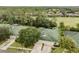 Aerial view of a community with lush landscaping at 34841 Double Eagle Ct, Zephyrhills, FL 33541