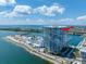 Aerial view of a waterfront high rise building at 5120 Marina Way # 16005, Tampa, FL 33611