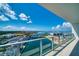 Expansive balcony overlooking marina and cityscape at 5120 Marina Way # 16005, Tampa, FL 33611